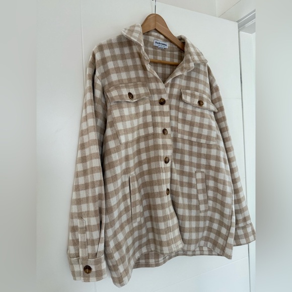 Charlie Holiday Wool-Blend Preston Shacket, size US4. - Picture 4 of 10